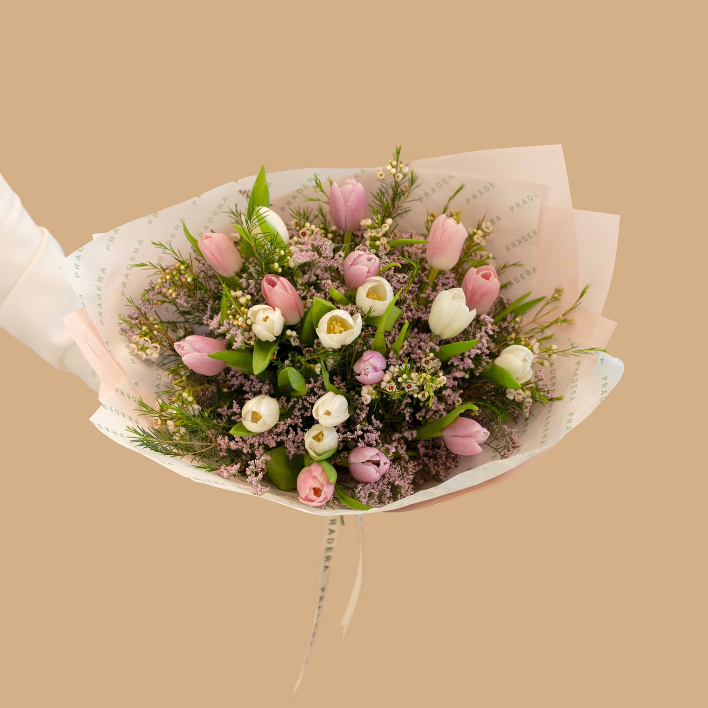 RAMO 20 TULIPANES ROSA